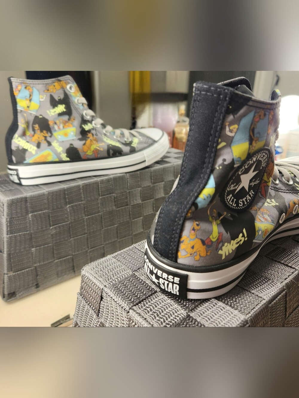 Converse Chuck Taylor All Star Scooby-Doo Graphic High Tops - Black/Multi Adult - Picture 6 of 12